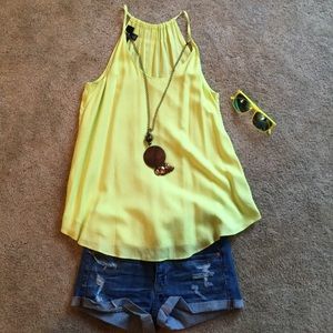 Cute neon yellow/green tank